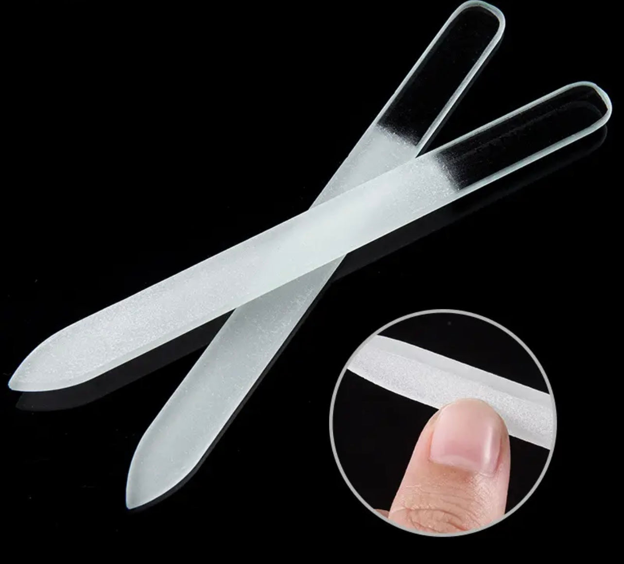 Crystal Glass File Buffer Gel UV Polish Durable Buffing Sanding Tips - Universal Nail Supplies
