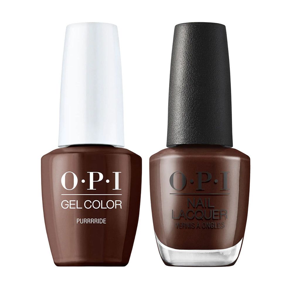 OPI GelColor + Matching Lacquer Purrrride S032 - Universal Nail Supplies
