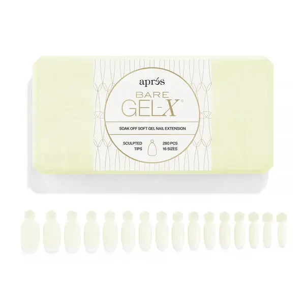 Aprés Bare Gel-X® Sculpted Box of Tips (16 sizes, 280pcs)