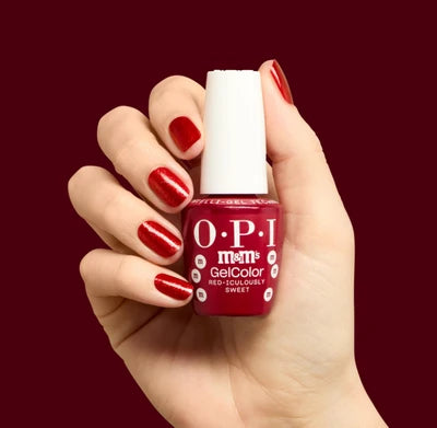 OPI M&M'S Intelli GelColor Red-iculously Sweet GCHPT12 0.5 oz