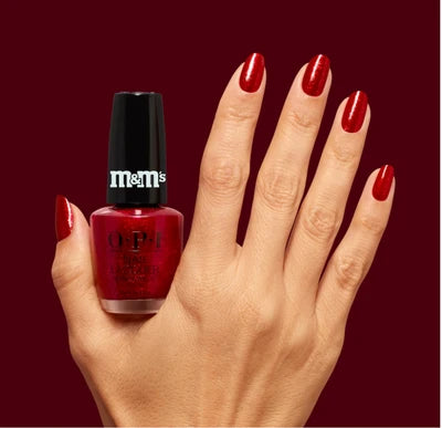 OPI M&M'S Nail Lacquer Red-iculously HPT12 0.5 oz