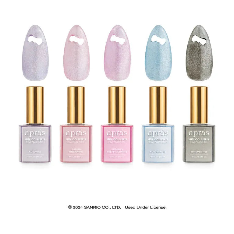 Aprés Kuromi™ Cat Eye Gel Couleur (Set OF 5) | Universal Nail Supplies Aprés Kuromi™ Cat Eye Gel Couleur (Set OF 5) | Universal Nail Supplies