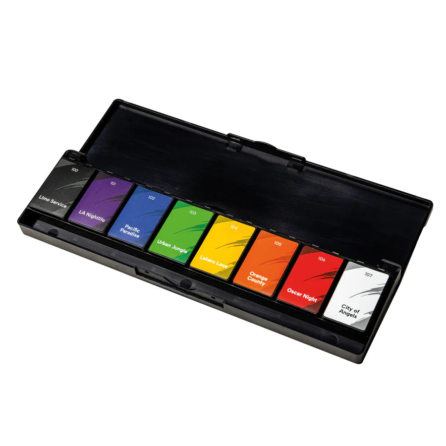 Kupa KULR LA Confidential Collection solid cream gel nail polish palette with various shades for professional manicures.