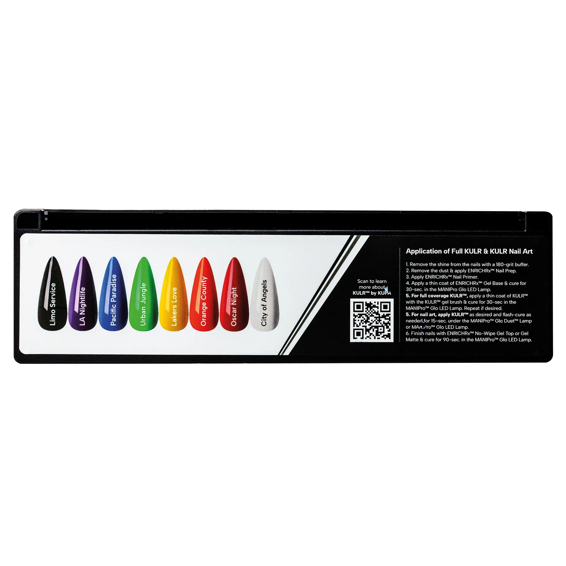 Kupa KULR LA Confidential Collection solid cream gel polish on nails, showcasing a smooth, glossy finish in a natural setting