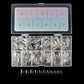 Orly GELFX Builder Tips Natural Square Short 550-piece box for professional gel nail extensions and enhancements.