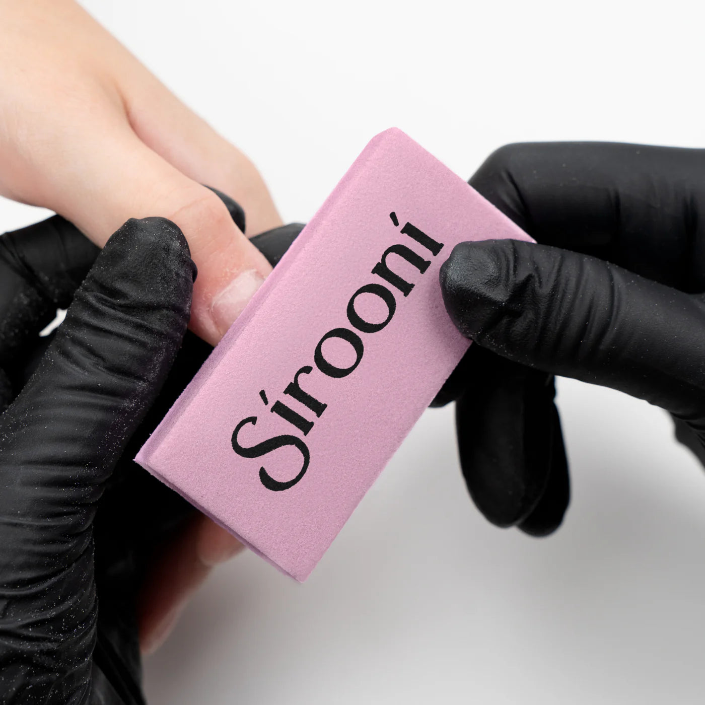 Sirooni Nail Buffer Rectangle Large – 100/180 Grit, 50PCS Pink - Universal Nail Supplies