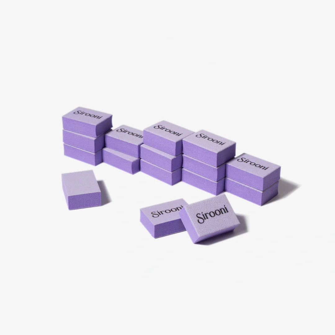 Sirooni Nail Buffer Rectangle Mini – 100/180 Grit, 100PCS - Universal Nail Supplies