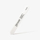 Set of 25 white Sirooni nail files with rounded edges, 100/180 grit, designed for professional nail shaping and buffing.