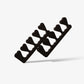 Sirooni Toe Separator 4-Hole - 100PCS  Pack - Black - Universal Nail Supplies