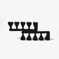 Sirooni Toe Separator 4-Hole - 100PCS  Pack - Black - Universal Nail Supplies