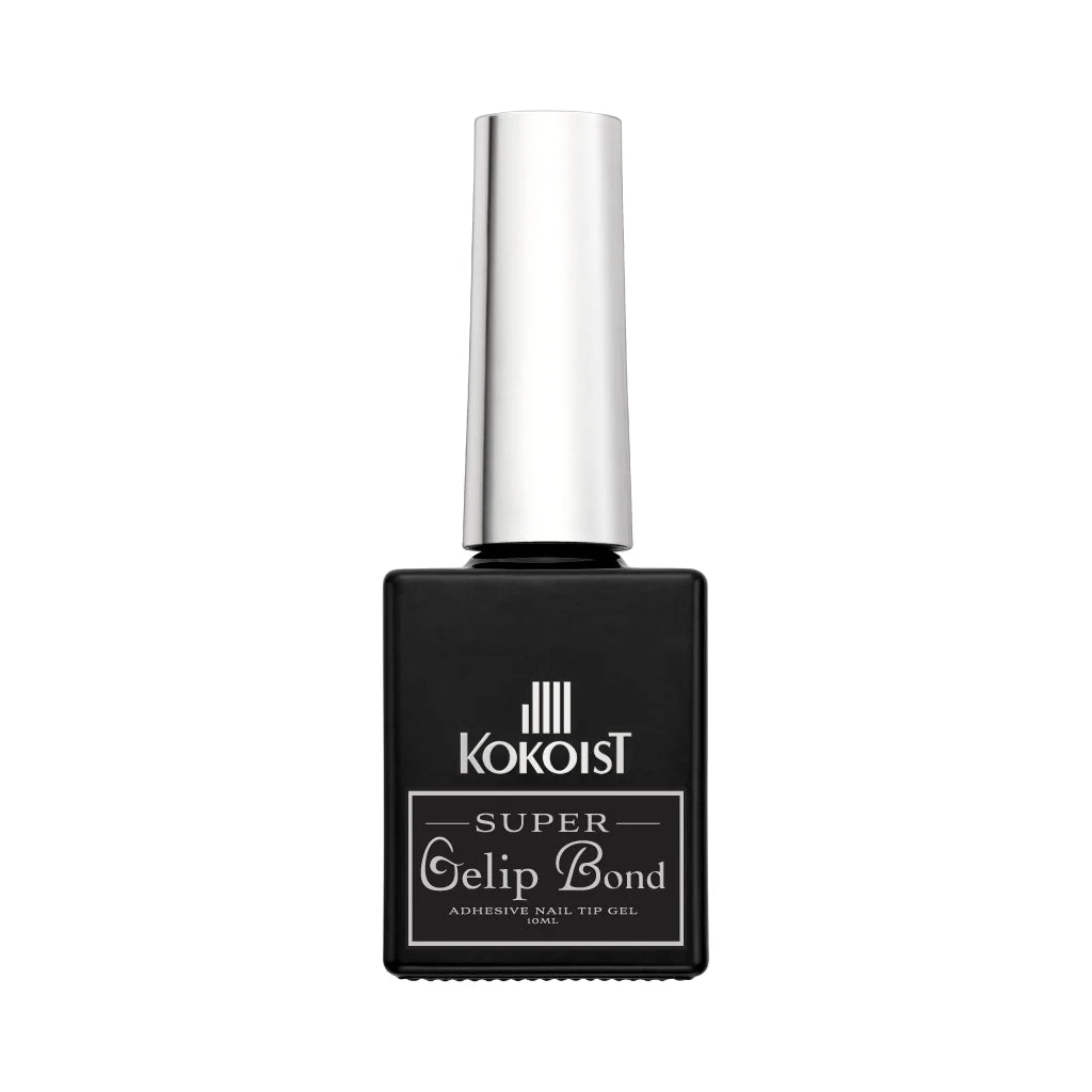 Kokoist USA Super Gelip Bond base and top coat in 10 mL bottle, clear gel for nail adhesion and finishing.
