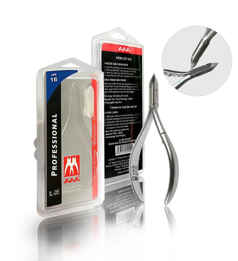 AAA Cuticle Nipper Size IL-05 -16 Jaw - Universal Nail Supplies