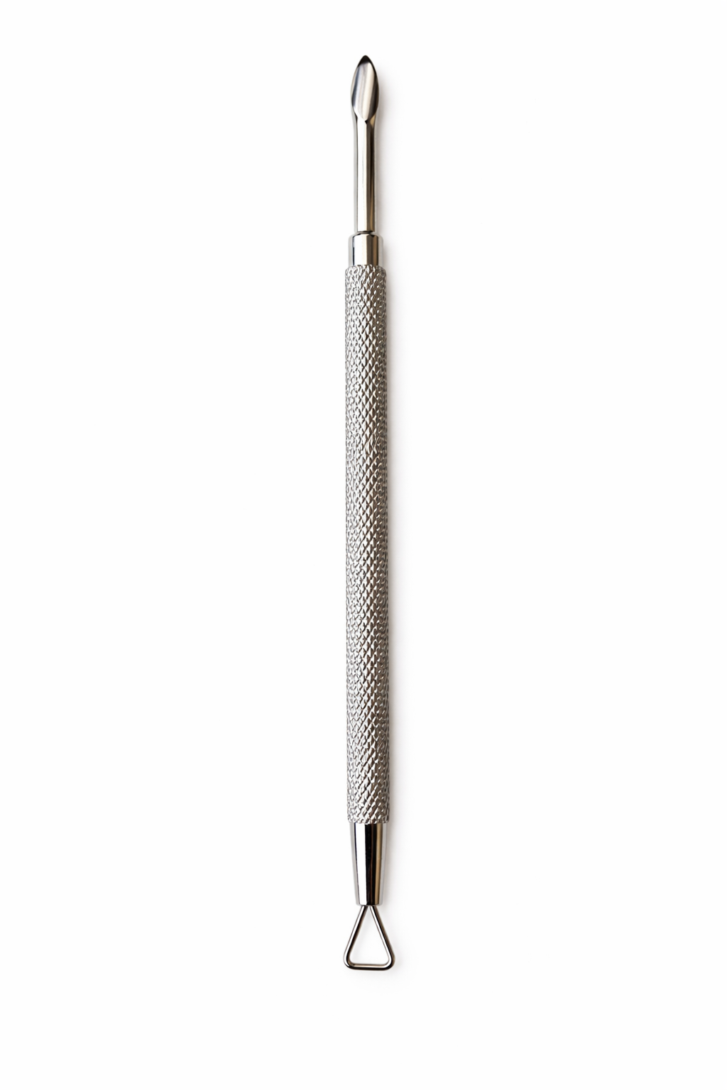 UNS AAA stainless steel dual-ended nail scraper tool P-521 with ergonomic handle for precise nail grooming and cleaning.