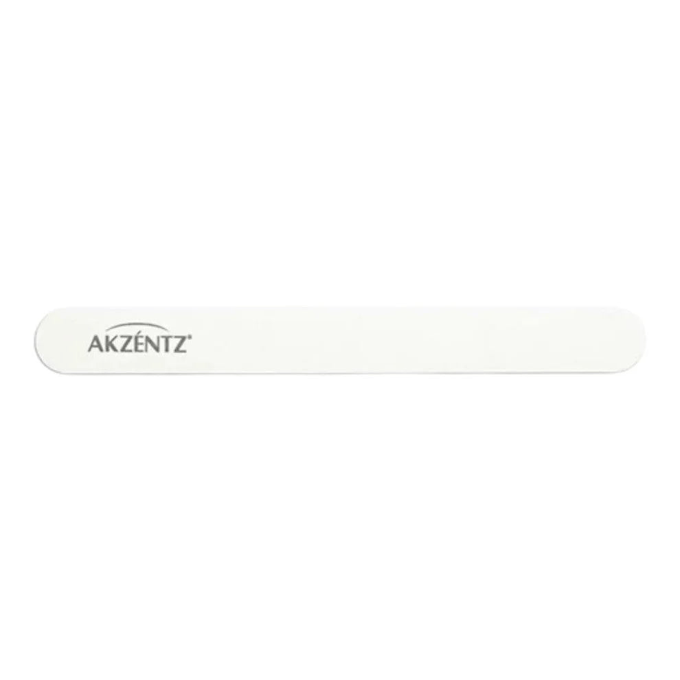 Luxio Akzéntz nail files set with 100/180 grit, white, 5-piece classic nail files for manicure and nail care.