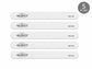 Luxio Akzéntz Zebra Classic nail files, 5-pack with 100/180 grit, ideal for professional nail shaping and grooming.