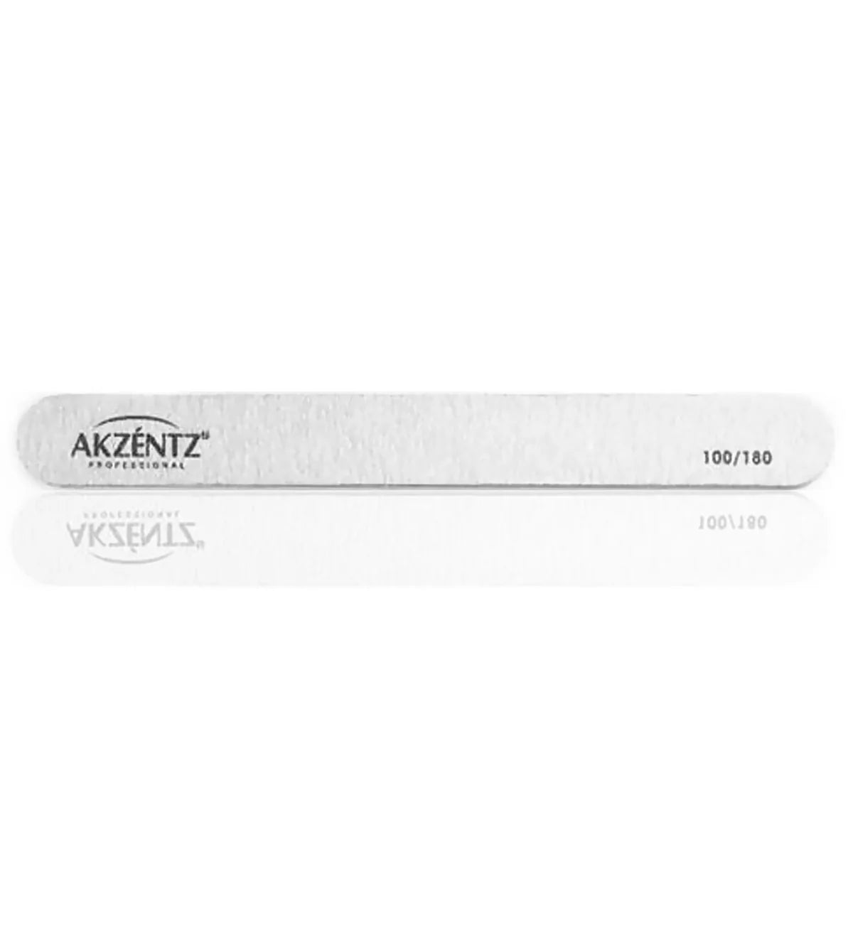 Luxio Akzéntz Zebra Classic nail files set with 100/180 grit, 5-piece pack for professional nail shaping and filing.