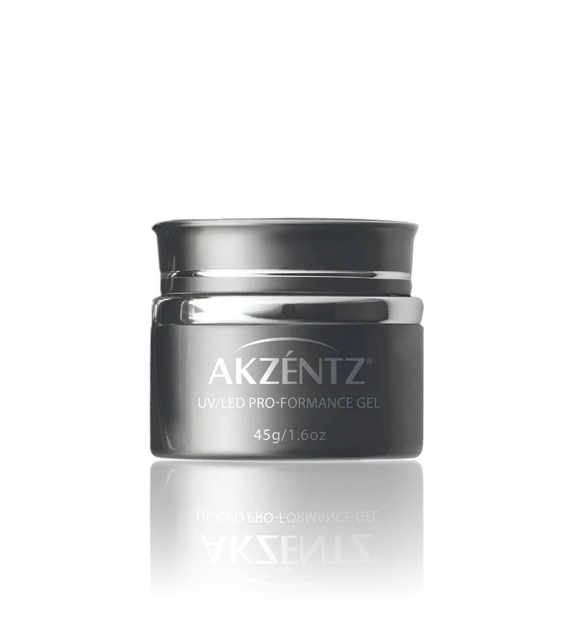 Luxio Akzéntz Pro-Formance Balance coverage cool pink acrylic nails and tips, TPO free, in a 0.25 oz container.
