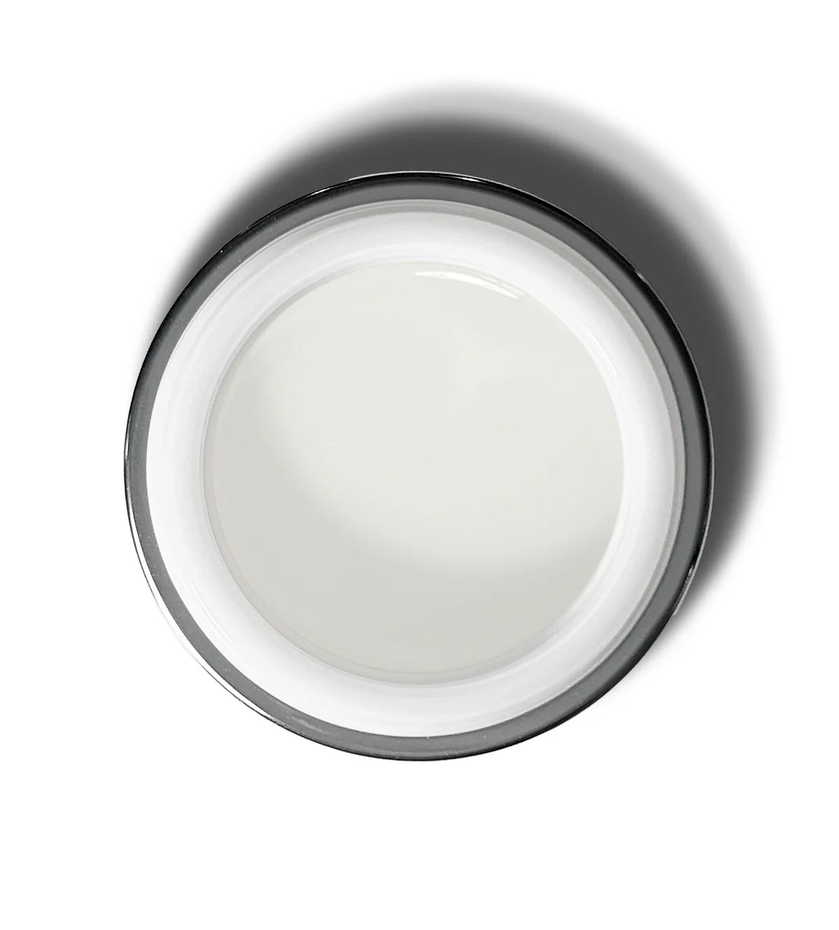 Luxio Akzéntz Pro-Formance Control Natural White acrylic nails tips in a small jar, TPO free, with a smooth white finish.
