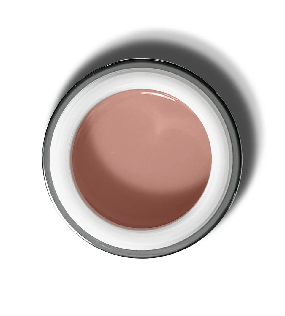 Luxio Akzéntz Pro-Formance Trinity SN2 acrylic nail tips in 1.6oz, showcasing a sleek, natural nail design with a glossy finish.
