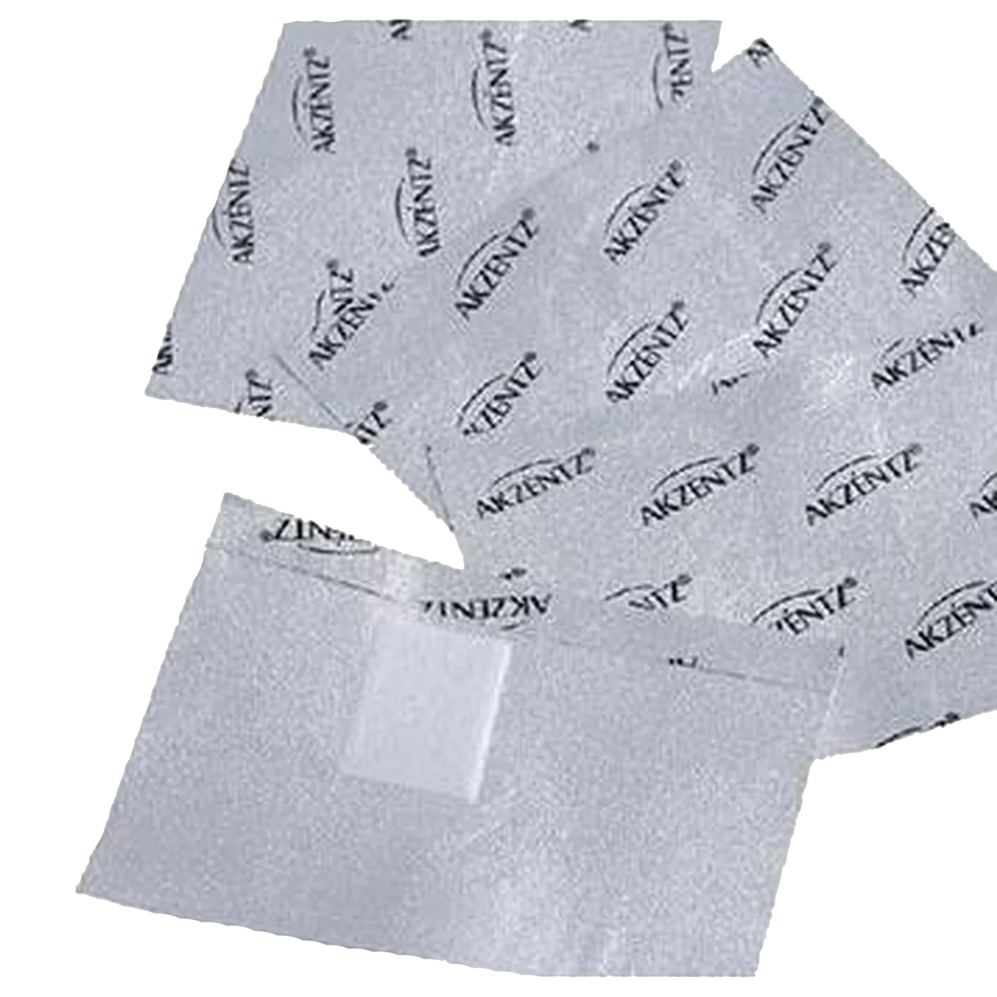 Luxio Akzéntz Soak-Off Foil Wraps used for nail treatments, shown in a pack with neatly folded foil wraps.