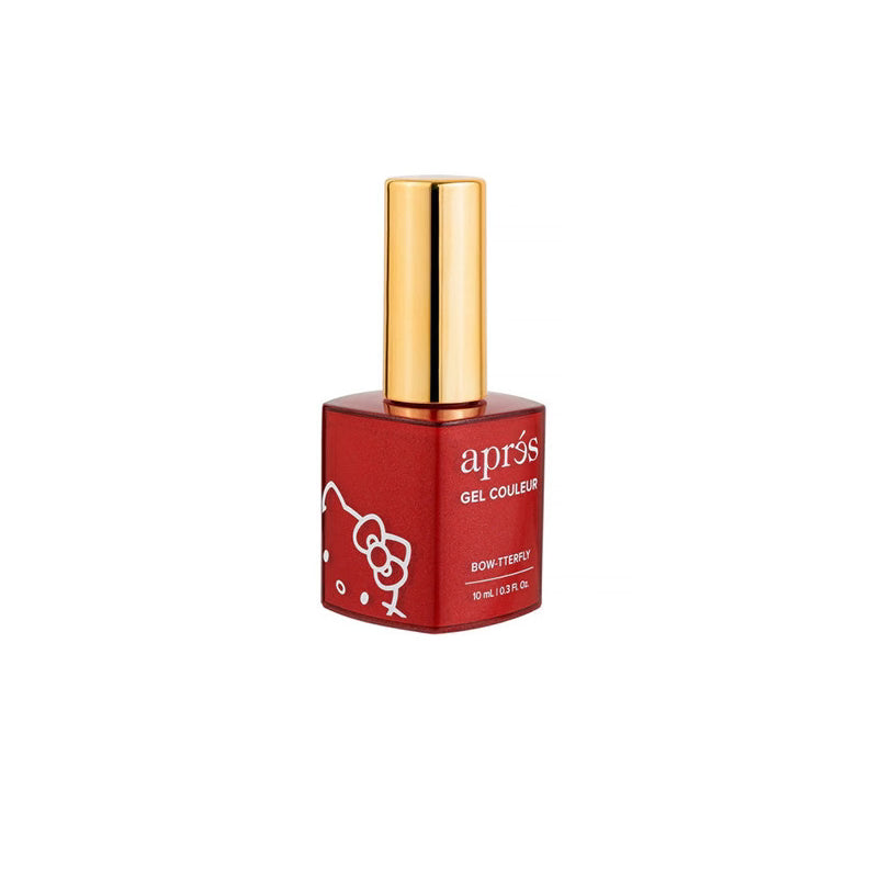 Aprés Nail Kitty Eye Gel Color in Bow-tterfly Hello Kitty shade, 10mL bottle