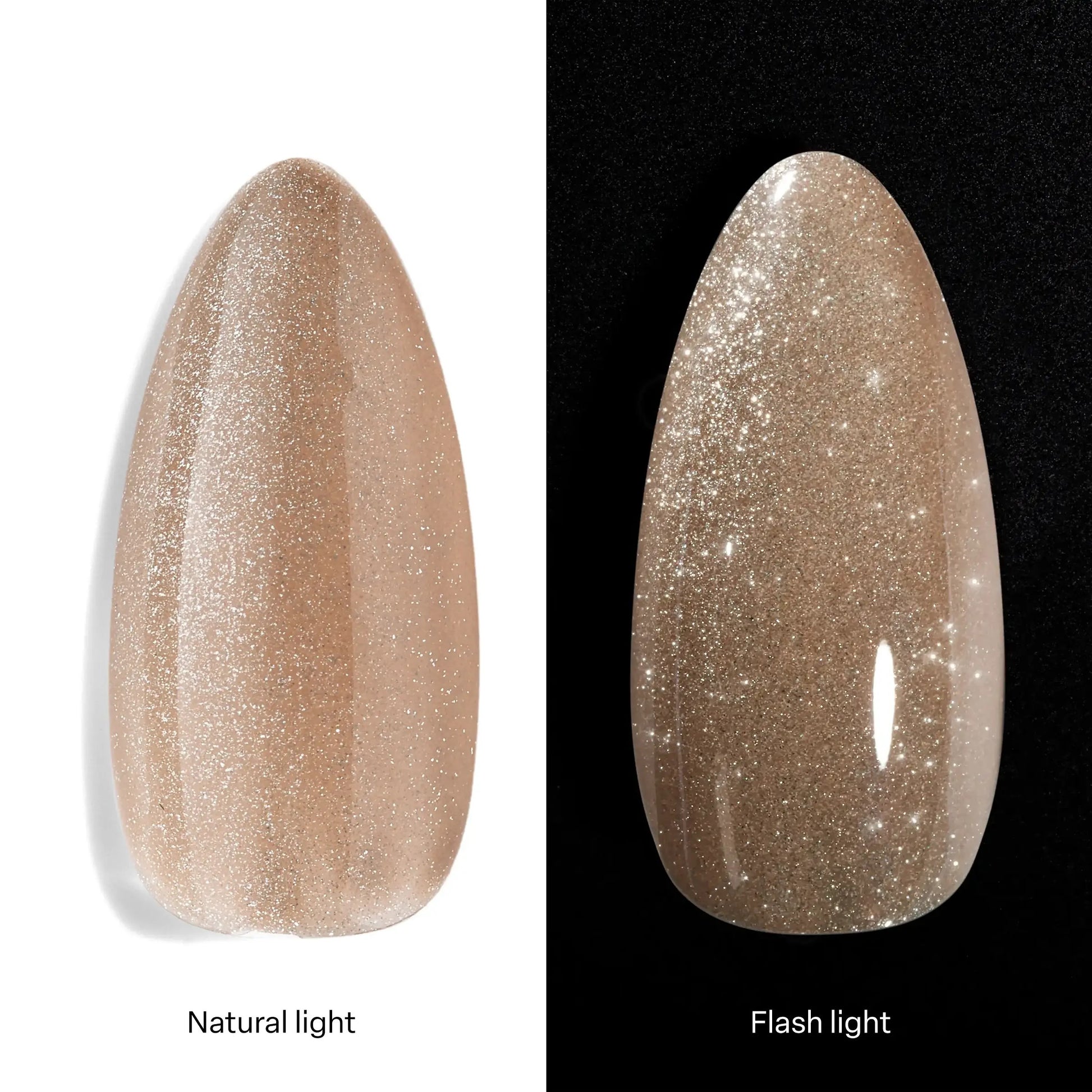 Aprés Nail Astral Collection Gel Color Polish Ritual CE05 in a soft, shimmering gel polish color displayed on a nail.