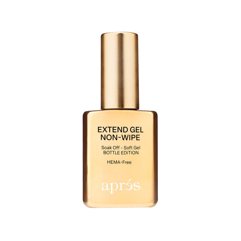 Aprés Nail Apres Extend Gel Non-Wipe 15ml, a clear gel system bottle used for nail extensions and enhancements.