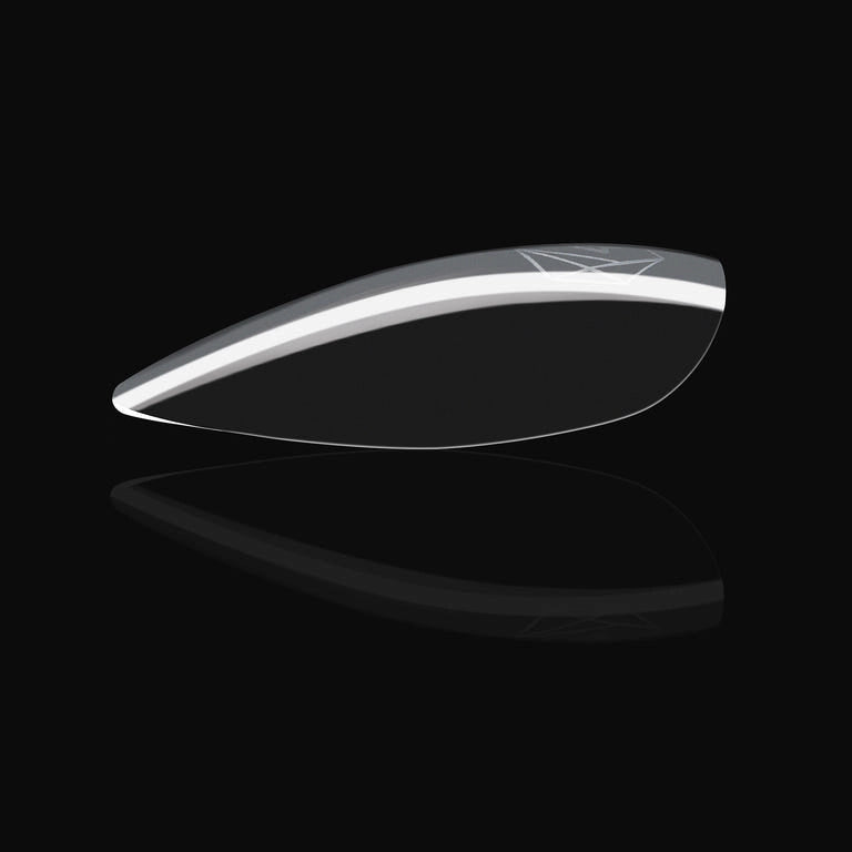 Aprés Nail Gel-X Extensions Sculpted Almond Medium V2 in a gel system, showcasing neatly shaped almond-shaped nail tips.