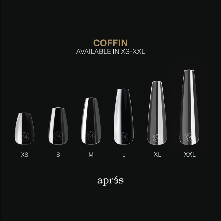 Aprés Nail Gel-X Extensions - Sculpted Coffin Short V2 - Universal Nail Supplies