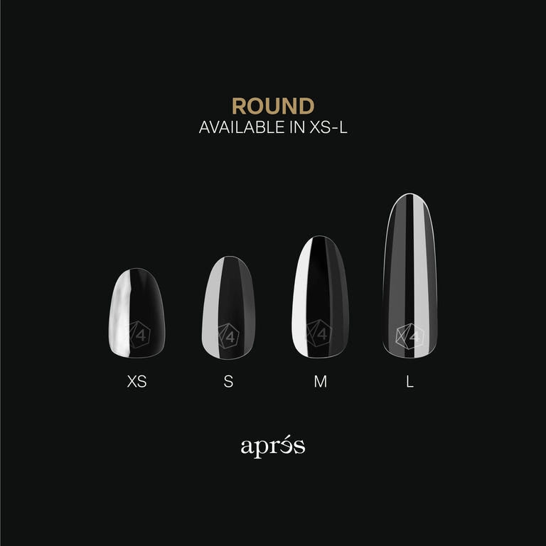 Aprés Nail Gel-X Extensions - Sculpted Round long Pro (600PCS) - Universal Nail Supplies