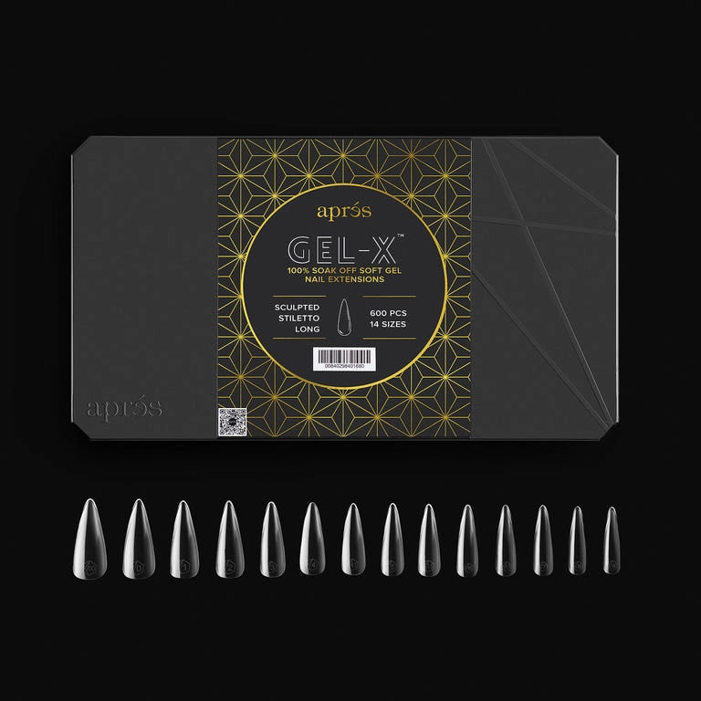 Aprés Nail Gel-X Extensions - Sculpted Stiletto Long Pro (600PCS) - Universal Nail Supplies