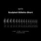 Aprés Nail Gel-X Extensions - Sculpted Stiletto Short Pro (600PCS) - Universal Nail Supplies