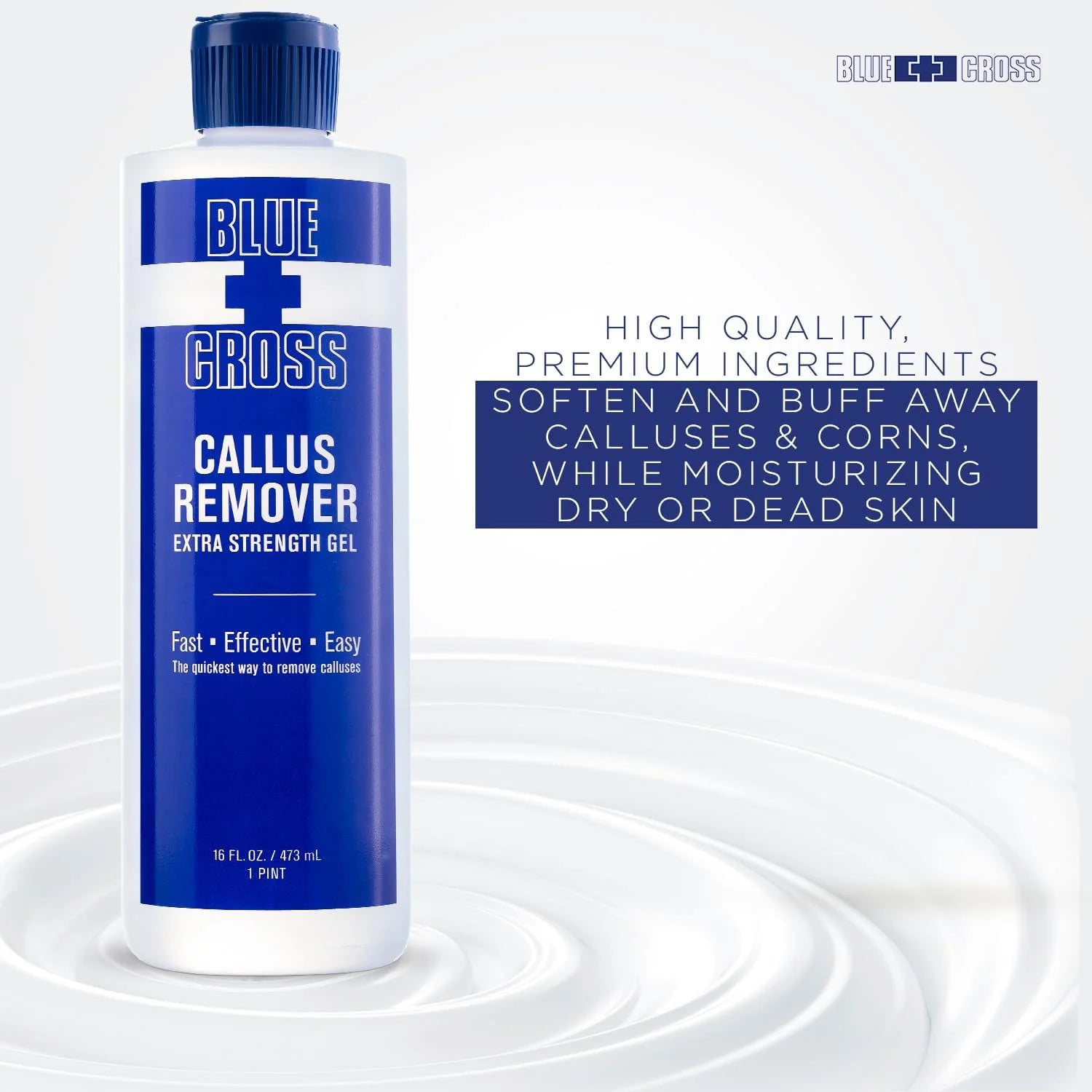 Blue Cross Callus Remover Extra Strength Gel 16oz - Universal Nail Supplies