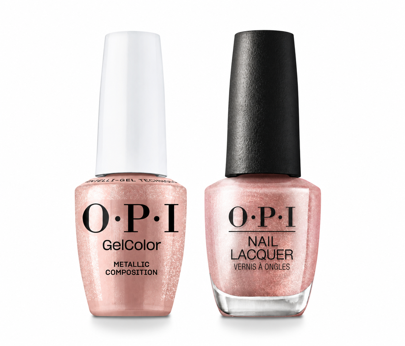 OPI GelColor Intelli-Gel + Matching Lacquer Metallic Composition GCLA01