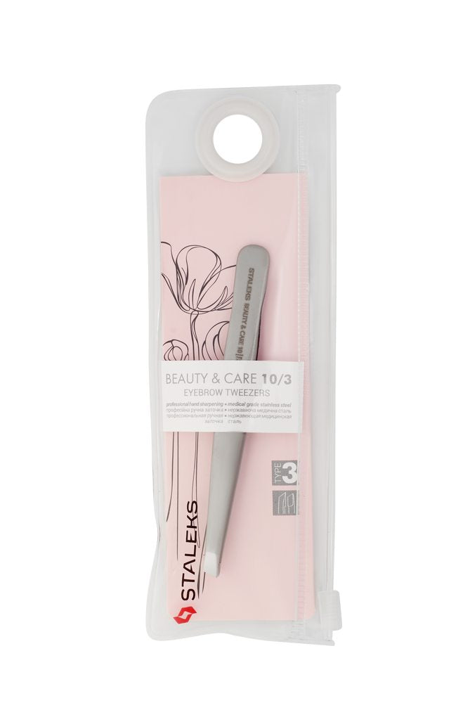 Eyebrow tweezers BEAUTY &amp; CARE 10 TYPE 3 (wide slant) image 4