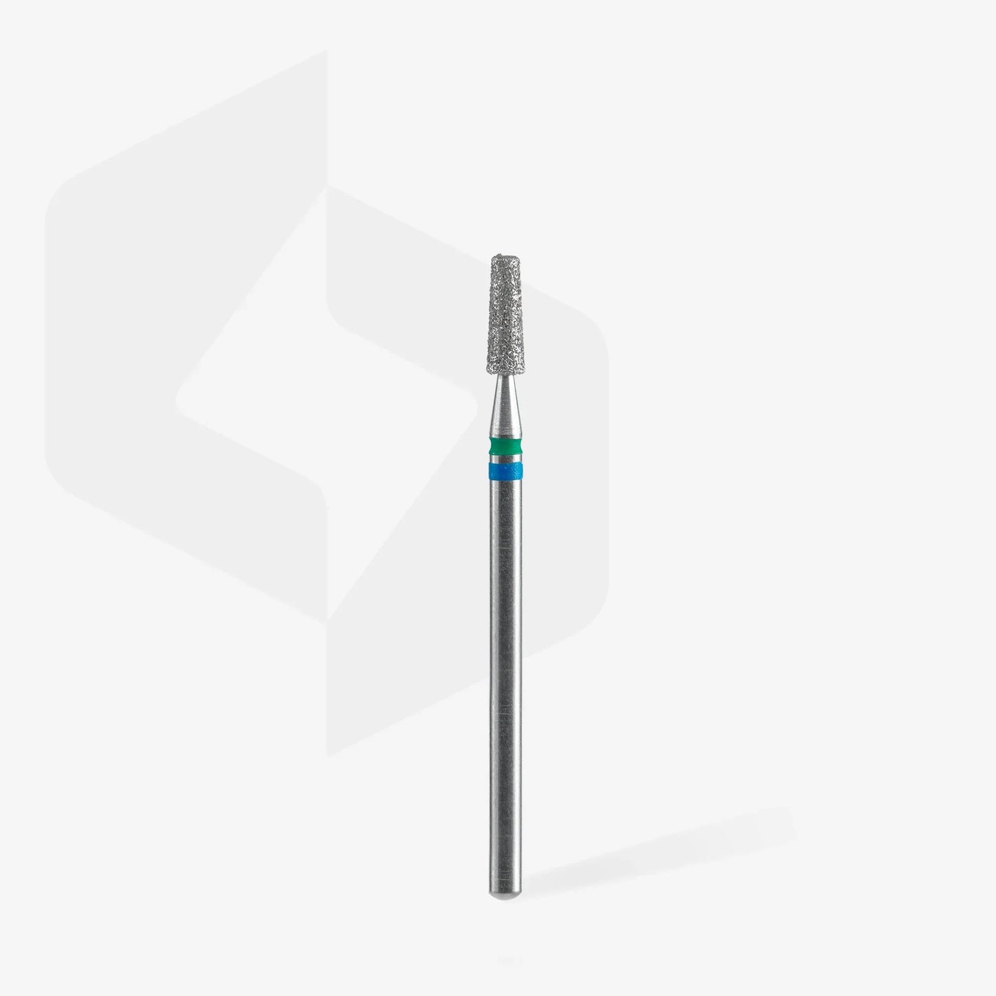 Diamond nail drill bit DUO cone blue-green EXPERT head diameter 2,5 mm / working part 8 mm image 1