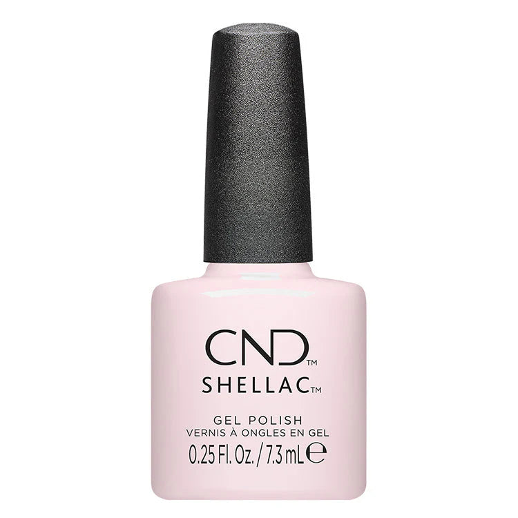 Creative Nail Design Shellac gel nail polish in Of The Moment shade, 0.25 oz, showcasing its smooth, glossy finish.