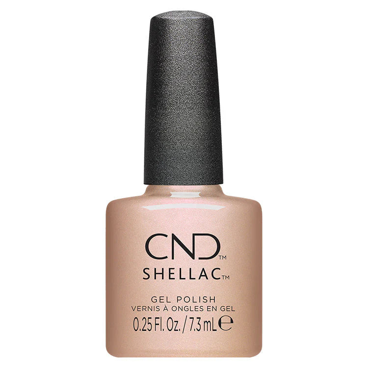 Creative Nail Design CND Shellac Silk Thread gel nail polish in 0.25 oz, showcasing smooth, glossy silk-inspired finish.