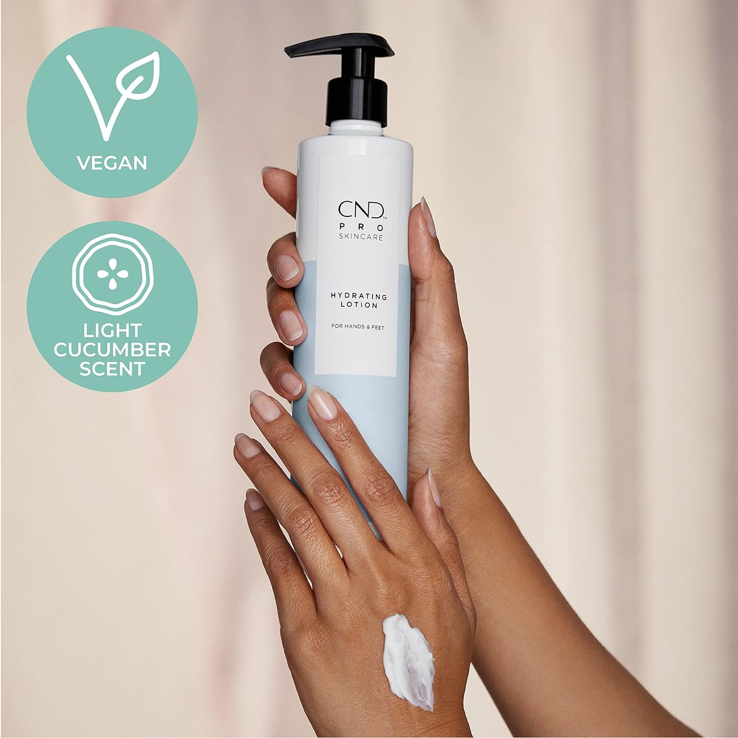 CND Pro Skincare product bottle with clean, professional packaging and CND branding on a white background.