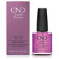 CND Super Shiney high-gloss top coat nail polish bottle with clear label, 0.5 oz, for a shiny, protective nail finish