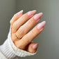 DND Daisy Gel Duo in Bare Neutral #2345, featuring gel nail polish and lacquer swatched on nails with a natural finish