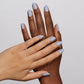 DND Daisy Gel Duo Bellbottoms Denim nail polish and lacquer set with a vibrant denim blue color and floral design.