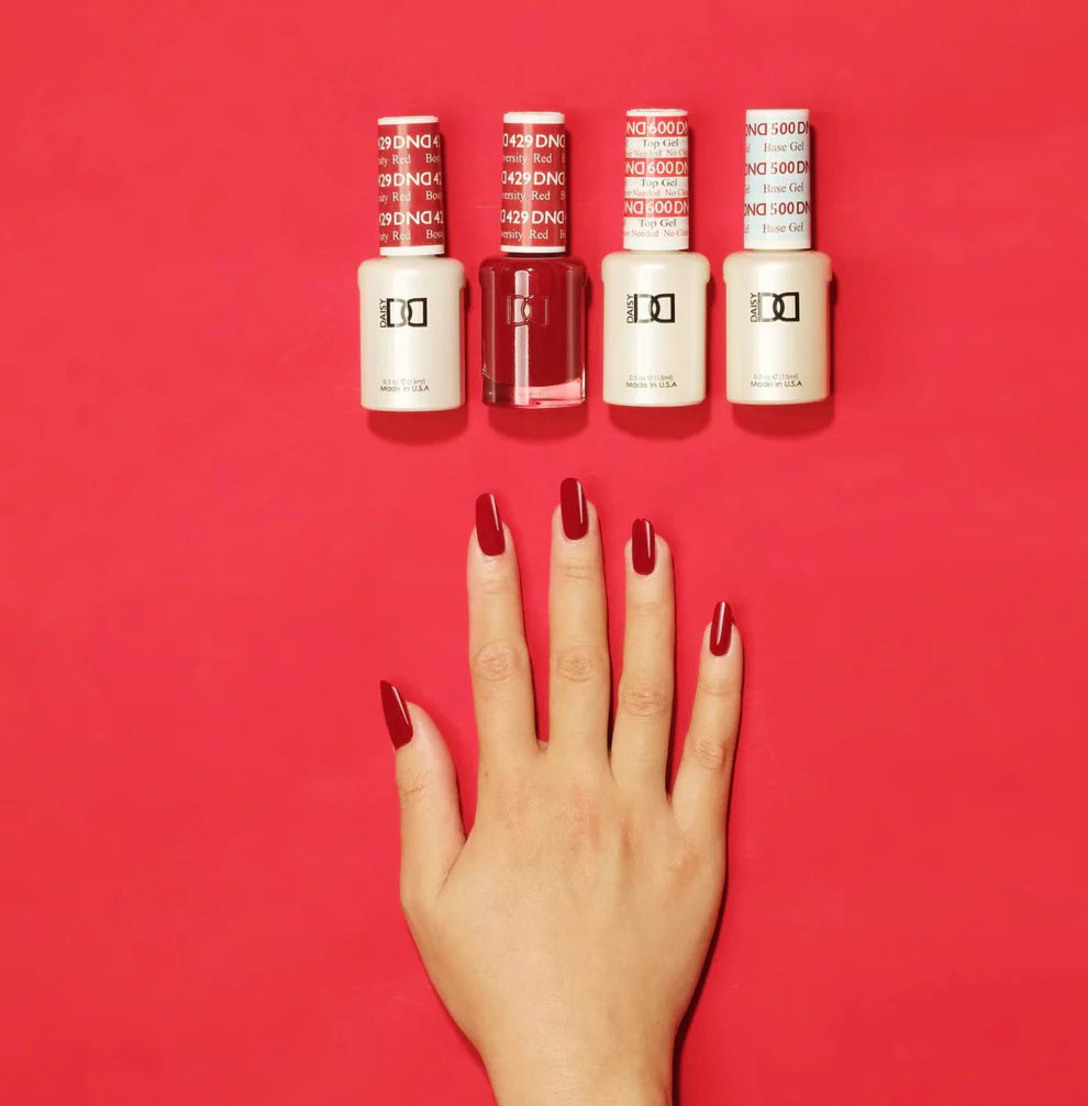 DND Daisy Gel Duo - Boston University Red #429 - Universal Nail Supplies