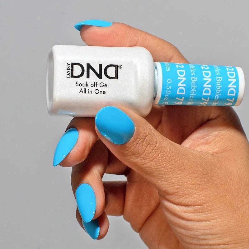 DND Daisy Gel Duo Bubbles nail polish and lacquer set, featuring pastel bubble-inspired gel and lacquer for stylish nails