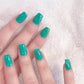 DND Daisy Gel Duo Caribbean Sea #666 featuring vibrant gel nail polish and lacquer in a bright blue shade displayed on a white background