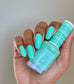 DND Daisy Gel Duo Carousel #787 featuring vibrant gel nail polish and lacquer with floral Daisy design on the bottles.