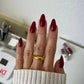 DND Daisy Gel Duo Cherry Berry #456 with swatch showing vibrant pink and red gel nail polish and lacquer finish