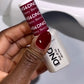 DND Daisy Gel Duo Cherry Berry #456 gel nail polish and lacquer swatch showing vibrant cherry and berry shades