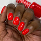 DND Daisy Gel Duo Ferrari Red #430 featuring vibrant red gel nail polish and lacquer in a sleek, glossy finish.
