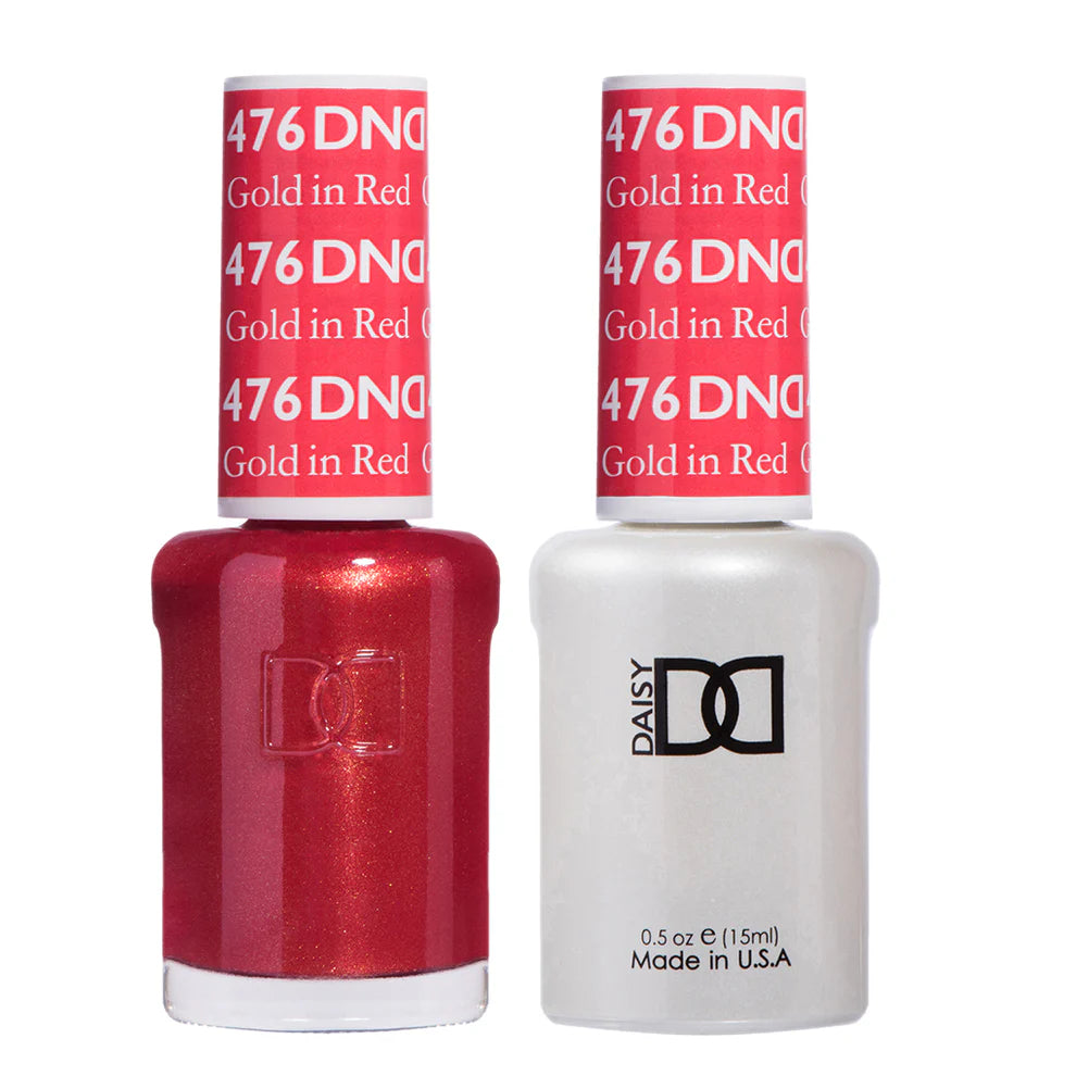 DND Daisy Gel Duo - Gold in Red #476 - Universal Nail Supplies